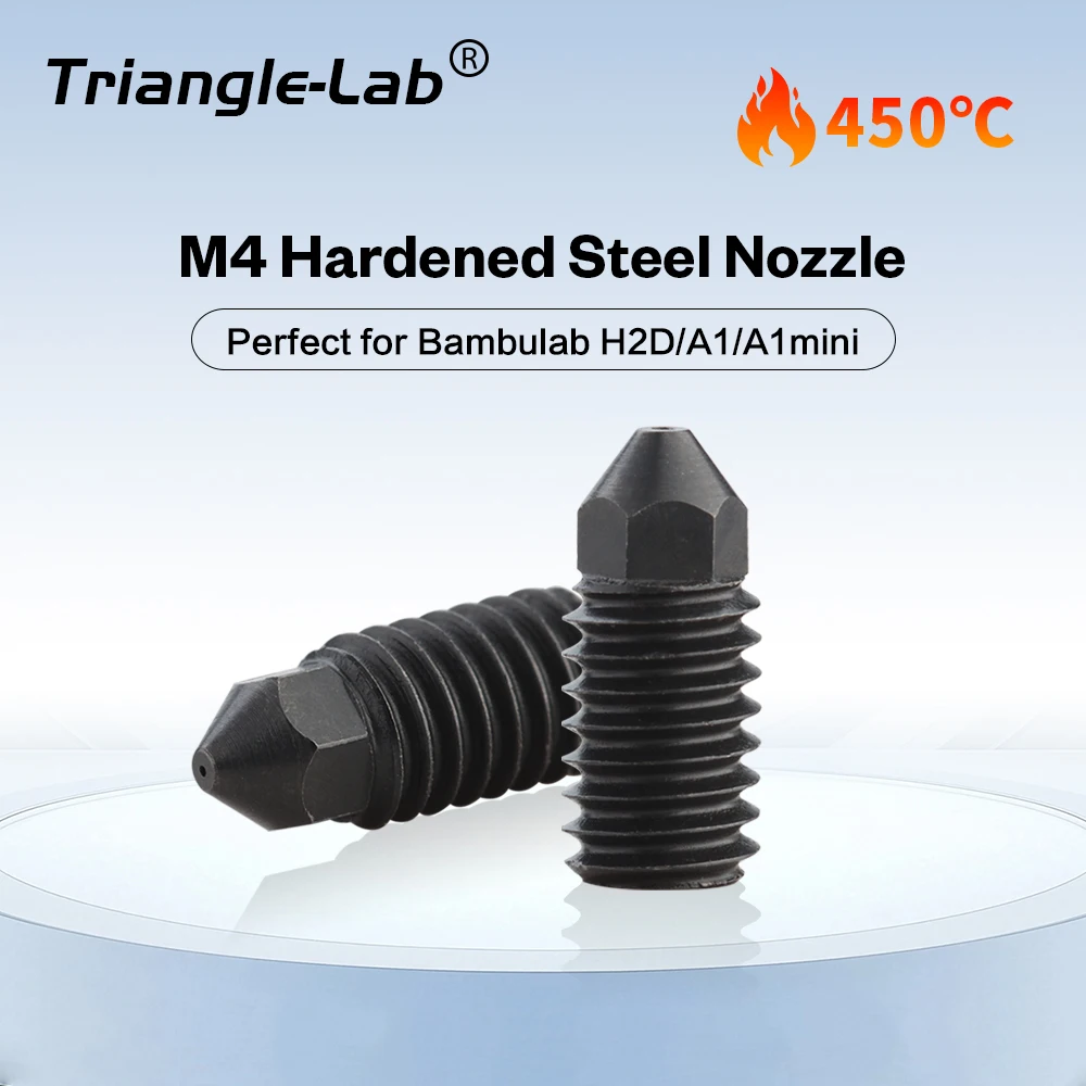 

C Trianglelab TZ A1 MINI сопло из закаленной стали для Bambu Lab A1, высокоскоростной высокотемпературный сменный наконечник для печати