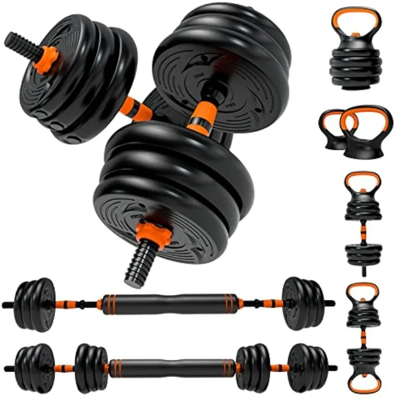 

CANMALCHI Adjustable Dumbbells Weights Set 44lbs for Indoor Workout Dumbbell Weight Barbell Perfect