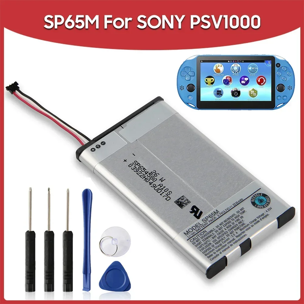 

Дата производства 2024, сменный аккумулятор SP65M для SONY PSV1000 PSV VITA PSVITA 1000 psv1000 PCH-1001 PCH-1101 2210 мАч