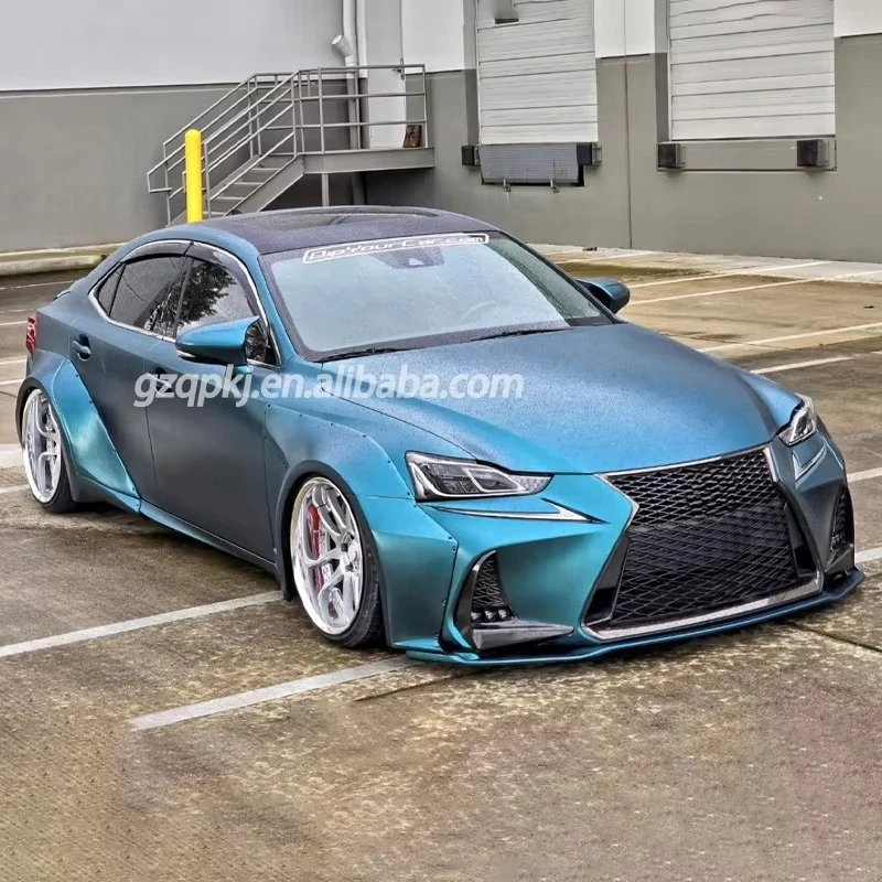 Car Wide Wheel Eyebrow Body Kit Suitable for 2013-2019 Lexus IS200 Is300 Rocket Rabbit Fenders Front and Rear Bumper Spoilers