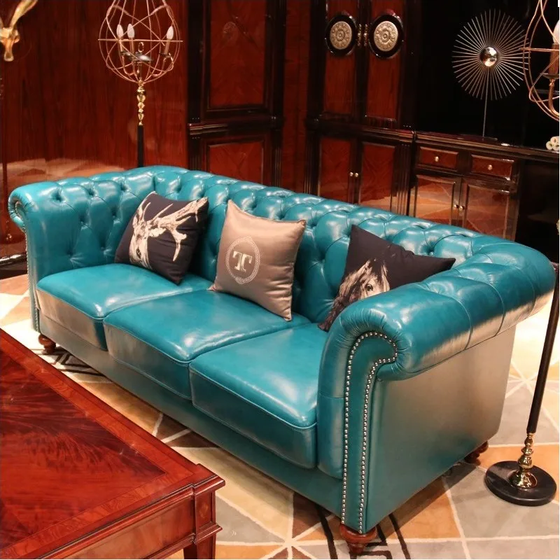 American Leather Sofa Three Seater Nordic Lounge Sofa Italiano Reading Muebles Para Salas Modernos Living Room Furniture