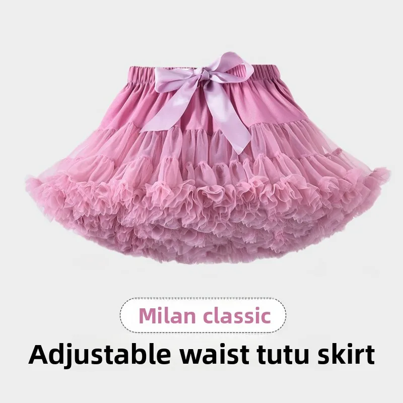 Children's Skirt Baby Girls Tutu Skirt Fluffy Children Ballet Kids Pettiskirt Baby Girl Skirts Princess Tulle Party Dance Skirts