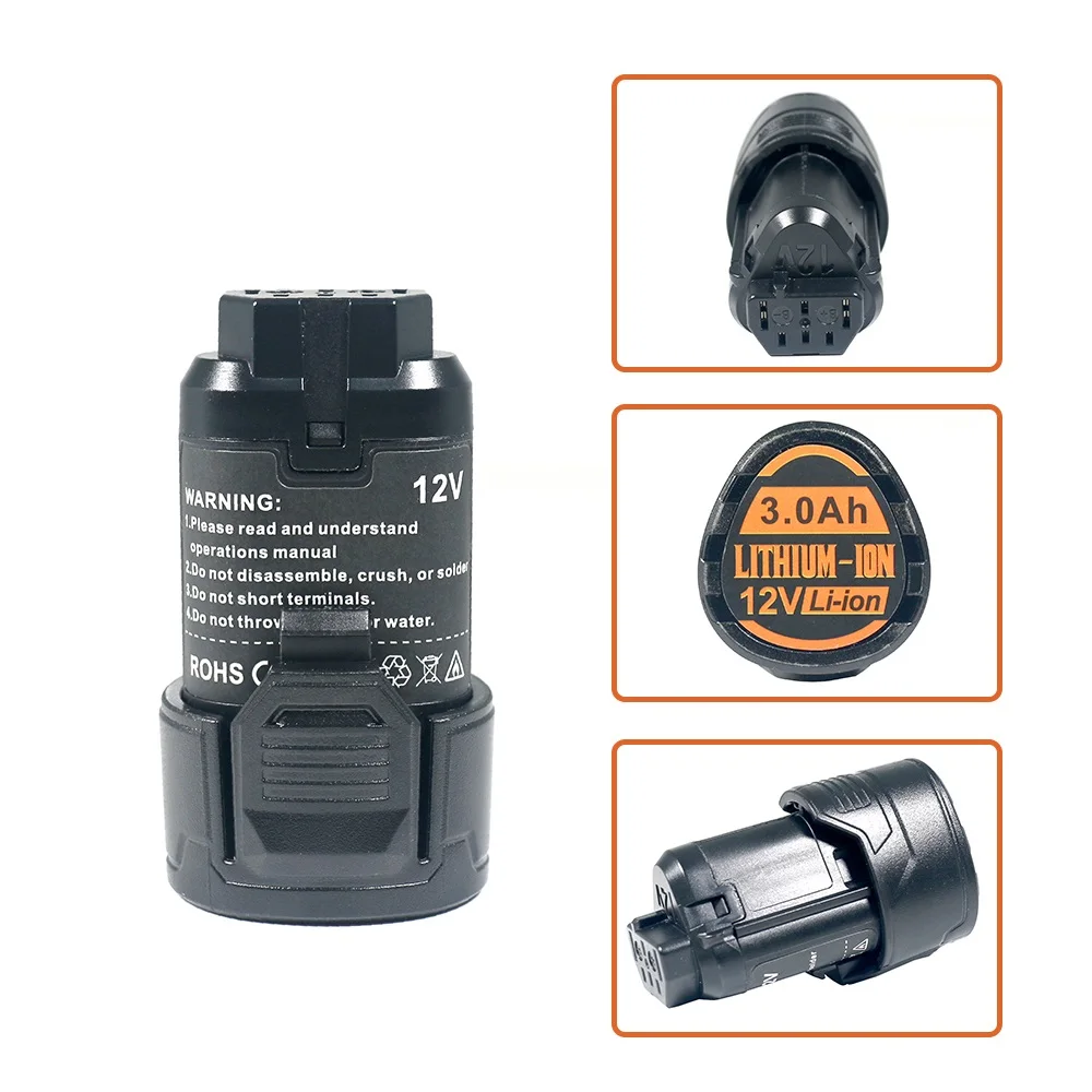 

For AEG 12V 2000mAh 2.0Ah L1215 Rechargeable Li-Lon Battery , Ridgid L1215 BS12C,BS12C2,BSS12C L1215P L1215R Power Tool Battery
