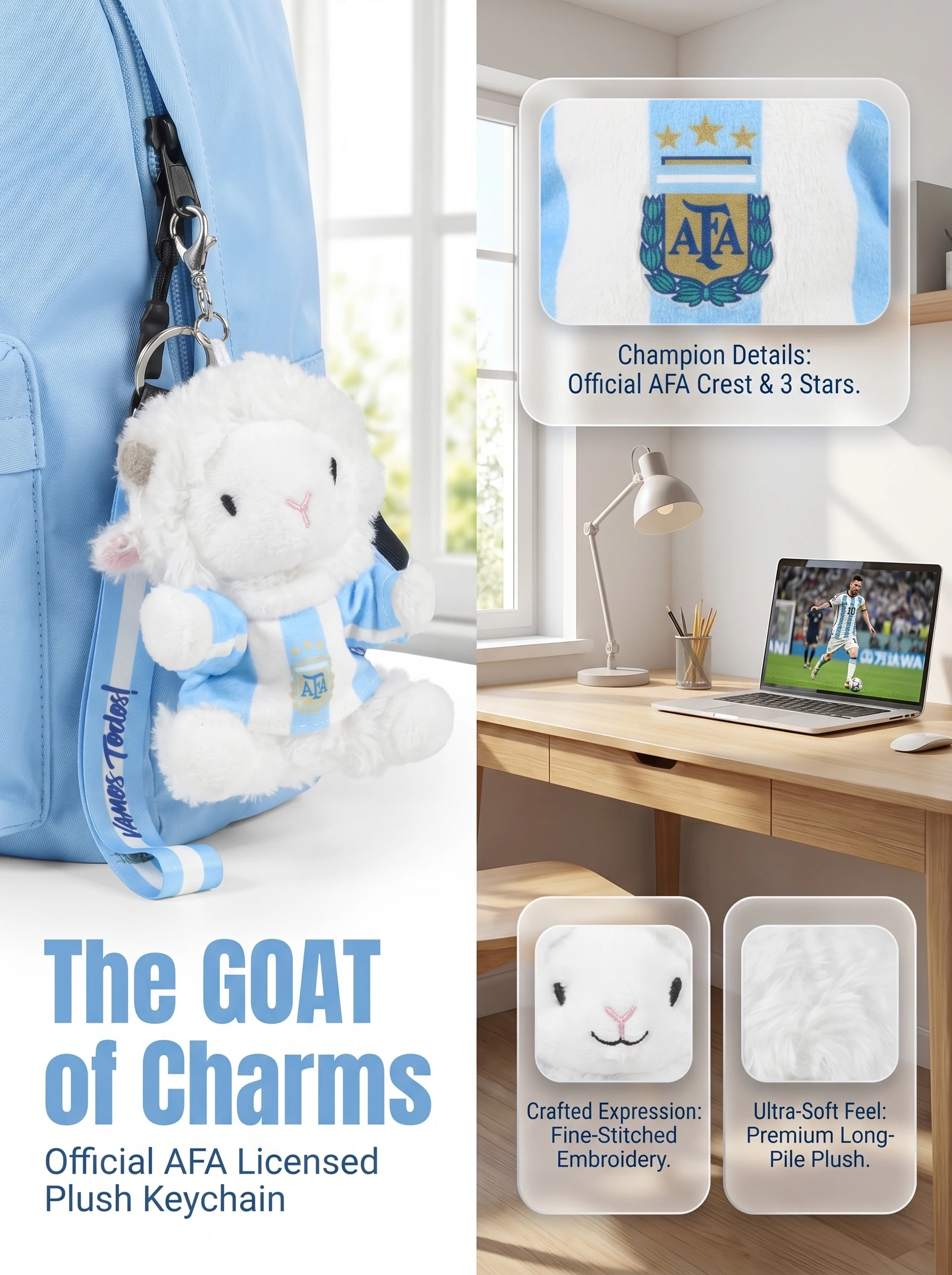 ornamento-suspenso-de-pelucia-da-selecao-argentina-de-futebol-tamanho-pequeno-camisa-messi-10-souvenir-oficial
