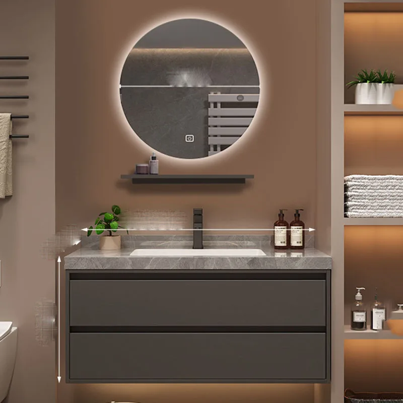 Drawers Organizer Cupboard Storage Mirror Toilet Display Partitions Space Saver Bathroom Cabinet Luxury Gabinete Room Furniture