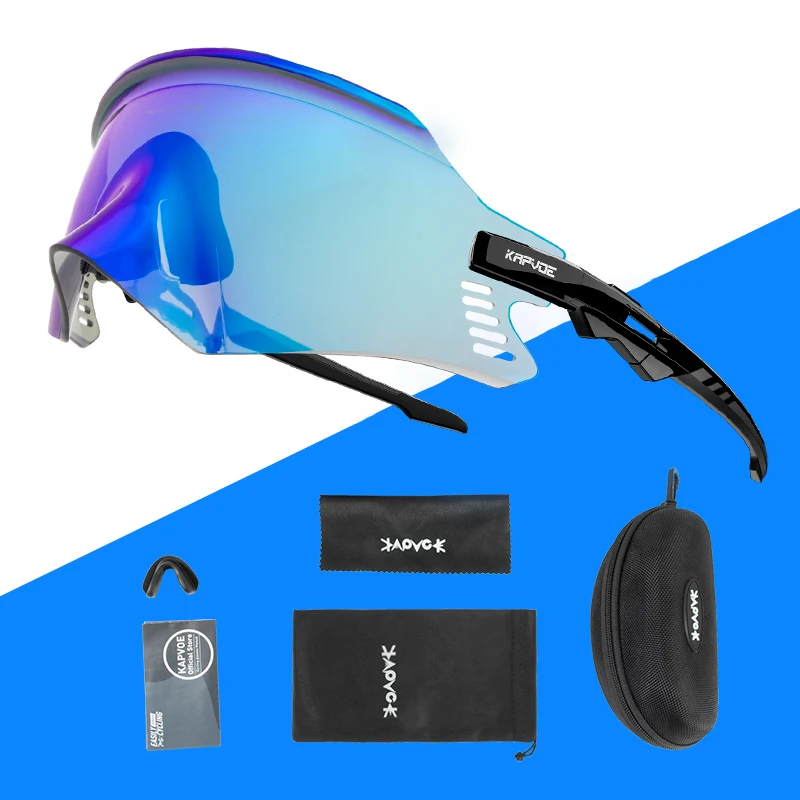 New Fashion Kapove Cycling Sunglasses Goggles Cycling Glasses Running Sports MTB Sunglasses Men Women