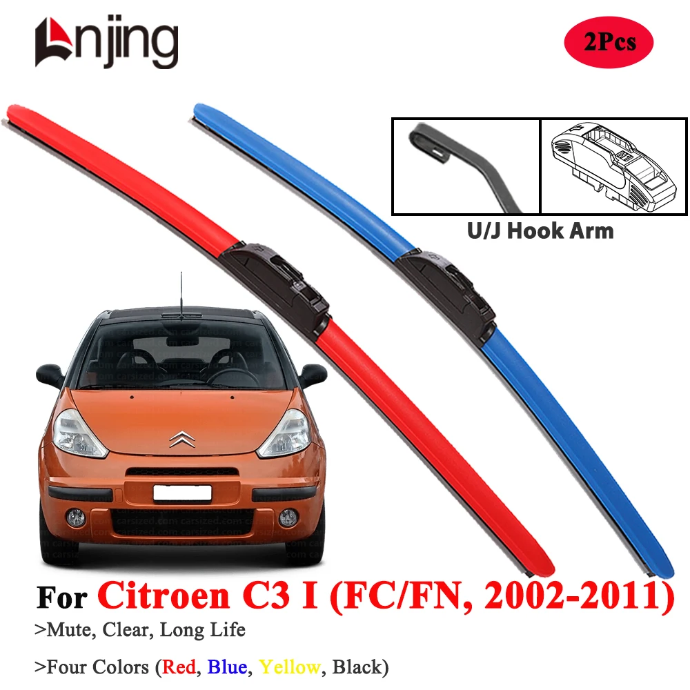

LNJING Car Wiper Blades For Citroen C3 MK1 FC FN 2002-2011
