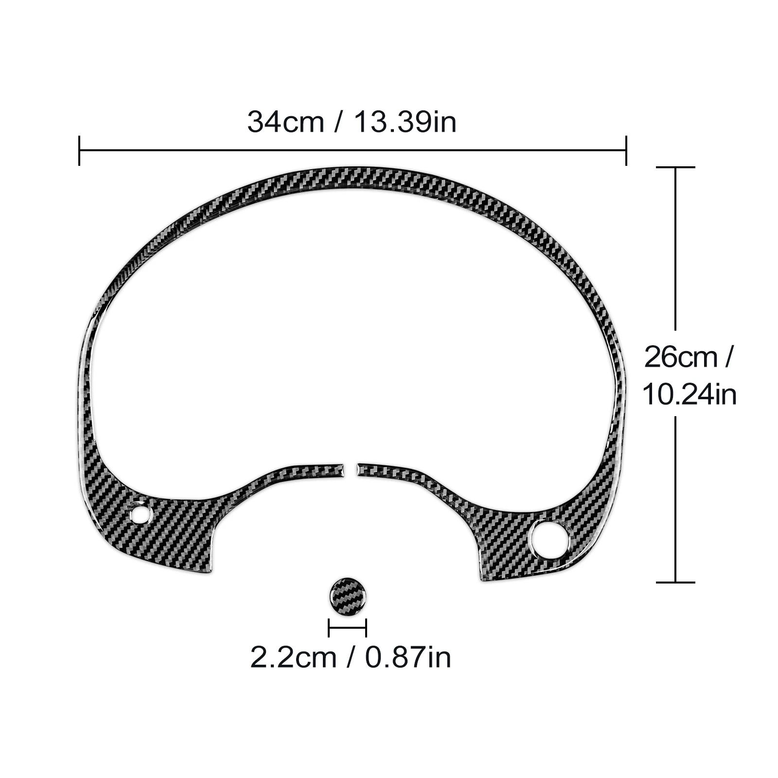 For Mercedes CLA GLA 2014-2018 Carbon Fiber Speedometer Frame Trim Anti Scratch Instrument Cluster Interior Decor Car Accessorie