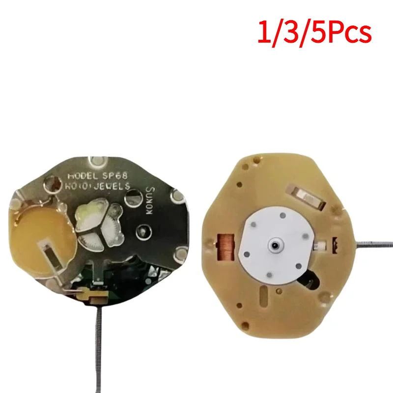 1/3/5Pcs Sweep Second /Continuous Second Movement New SP68 Movement 3-Hand No-Date Quartz Movement Watch Parts.