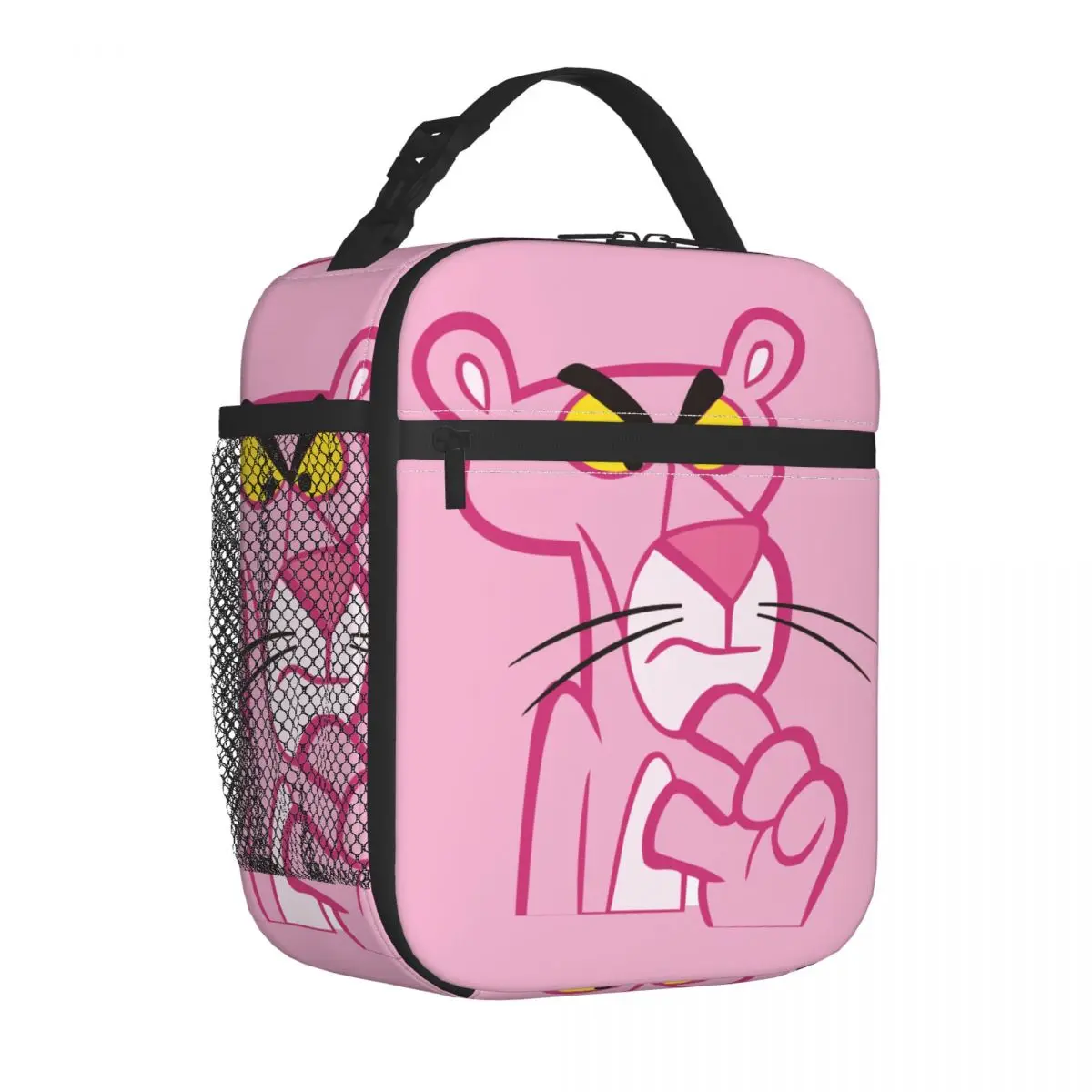 

Cartoon Pink P-Panther Insulated Lunch Bags Food Bag Portable Cooler Thermal Lunch Boxes For Picnic