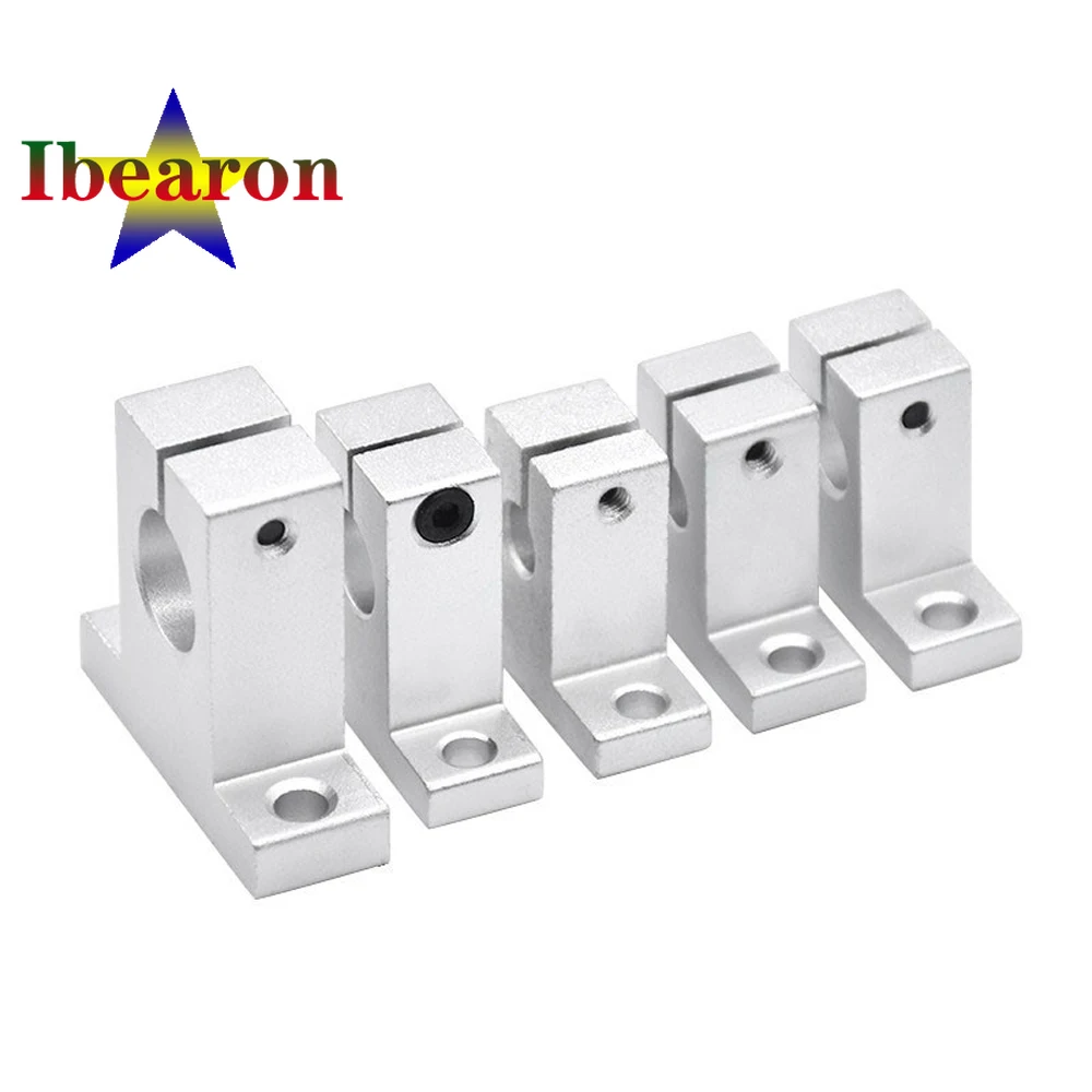 1PCS SK20 Aluminum Linear Rod Rail Horizontal Shaft Support For CNC Router XYZ Table 3D Printer Parts