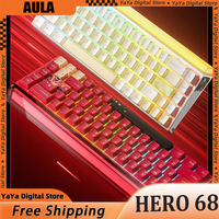 AULA HERO 68 HE Pro Ultra Gaming Magnetic Keyboard Wired RGB Hot Swap Esports Mechanical Keyboard Custom Computer Accessories