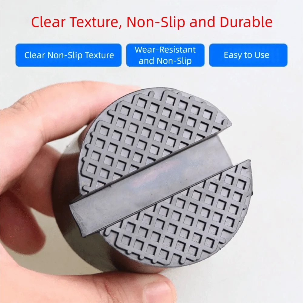 دائم سيارة جاك وسادة مطاطية مشقوق السكك الحديدية الهيدروليكية رفع وسادة مطاطية الطابق المقبس ارتداء مقاومة مشقوق جاك حامل الوسادة