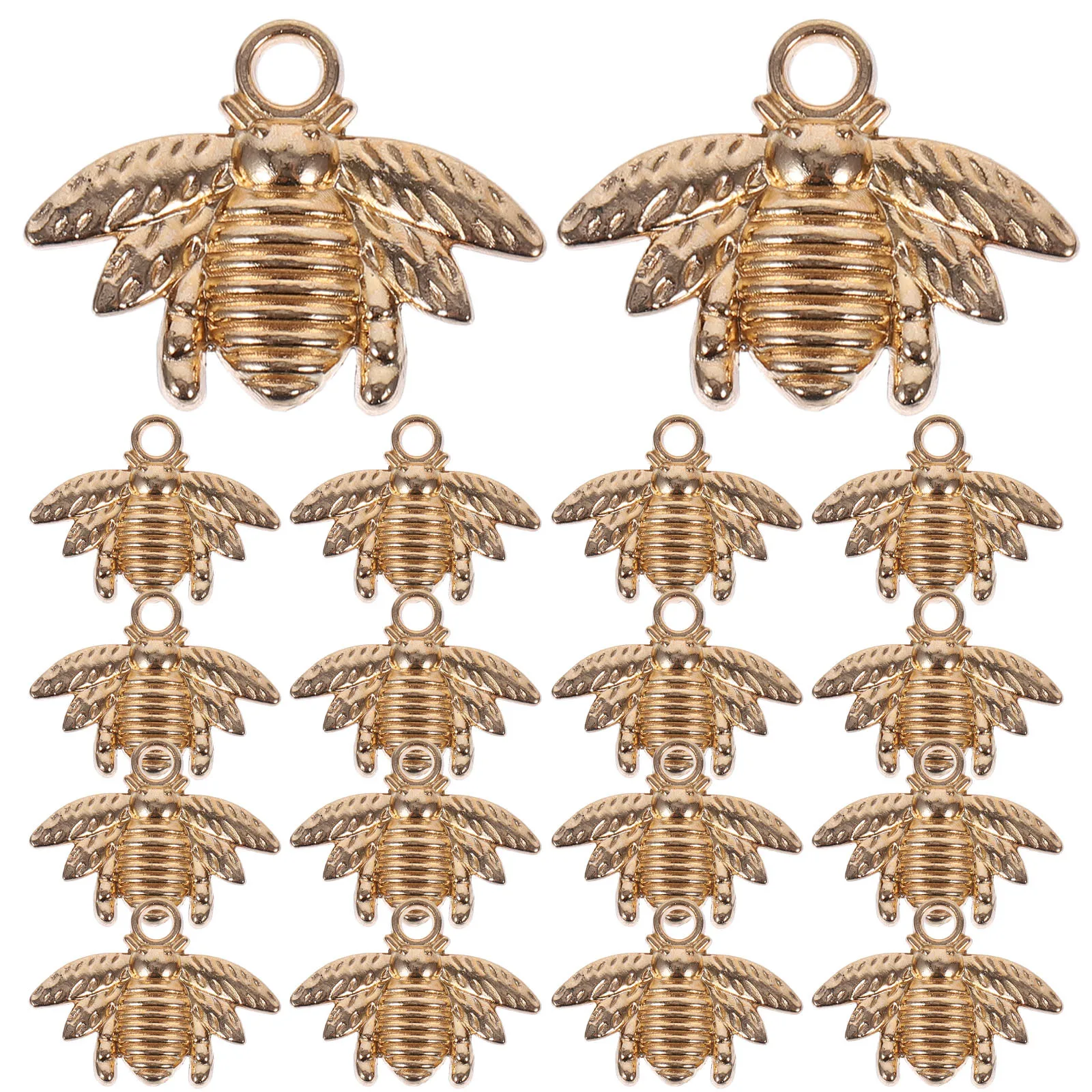 

50 шт. металлических подвесок-пчелок с отверстием для рукоделия, изготовления украшений, серег, ожерелий, браслетов