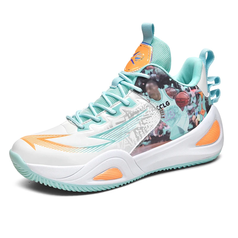 

Street Designer Basketball Shoes High Quality Cushioning Breathable Non Slip Lightweight Trendy Athletic Sneakers for Men Outdoo