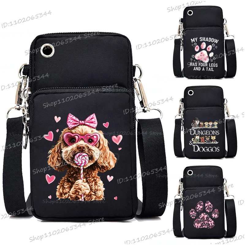 

Women Golden Retriever Mini Mobile Phone Bag Harajuku Funny Dog Paw Shoulder Bag Pouch Case Handbag Purse Wallet Crossbody Bag