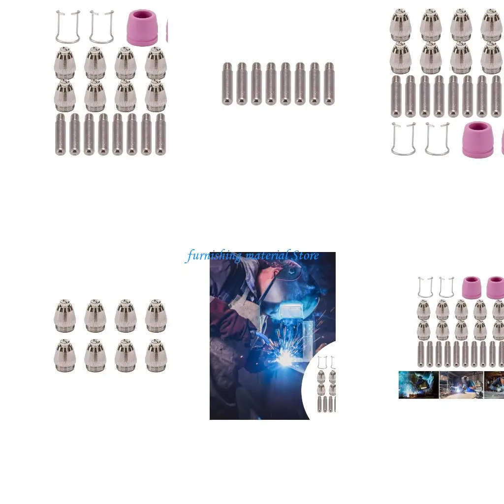 

Y5GD 24Pcs Universal Cutting Torches Tip Upgrades Suitable for Multiple Plasma Systems
