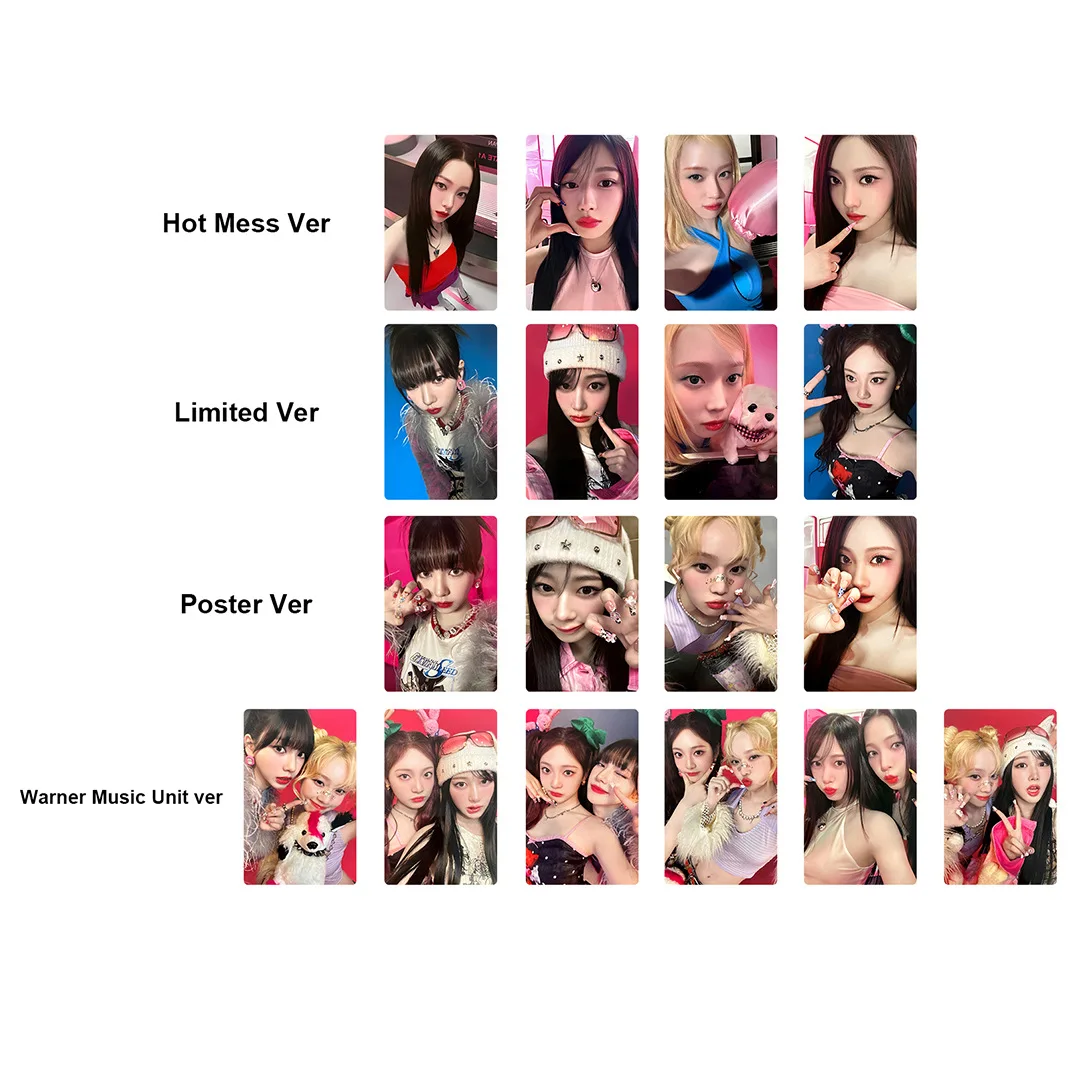 4/6Pcs/Set KPOP Winter Karina HOT MESS Japan Single Photocards Giselle Ningning Poster Limited Ver Selfie Lomo Cards Fans Gifts