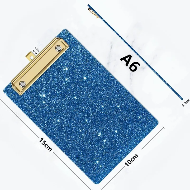 

10 см × 15 см A6 цветной блестящий акриловый буфер обмена художник блокнот для рисования копировальная пластина зажим коврик офисная папка меню доска для письма подарок WP8