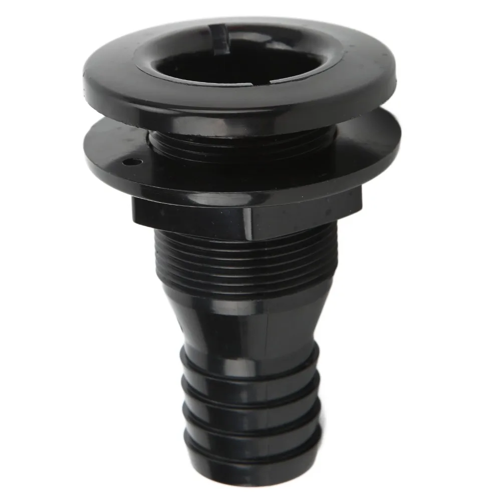 

Многоразмерный сквозной соединитель для лодки, черно-белая муфта для шланга, прямая сквозная АБС-пластик, сквозной фитинг для лодок