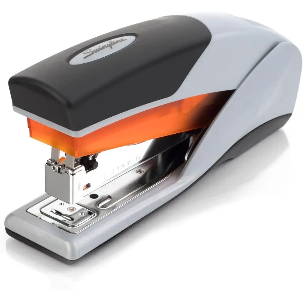 

25-Sheet Capacity Stapler, Jam-Free, Soft Grip, Orange and Gray