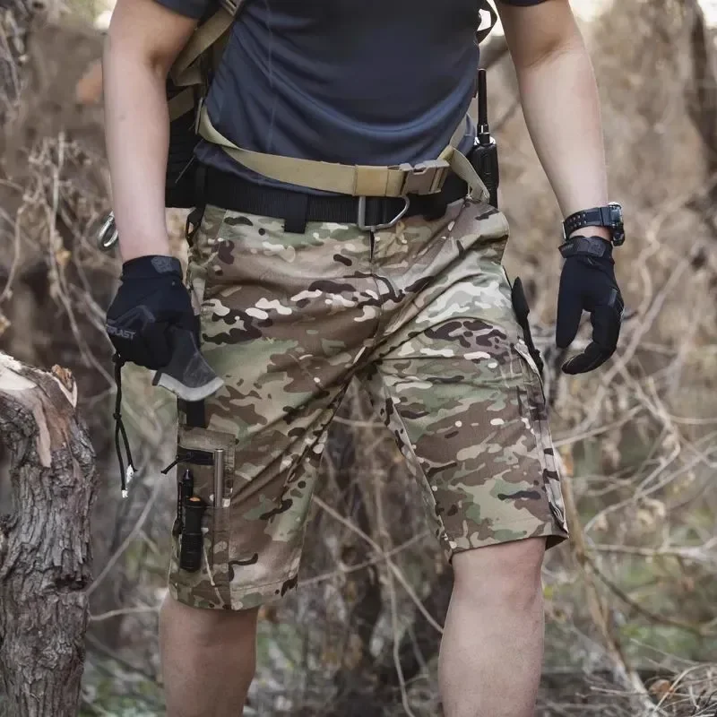 Camouflage Cargo Shorts Mens Summer Quick Drying Multiple Pockets Hunting Pants Outdoor Hiking Fishing Thin Shorts Male Jogger - Image 5