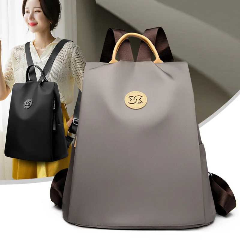 Anti-theft Backpack Women's Backpack 2025 New High-Grade Oxford Cloth Travel Bag School Bag Fashion