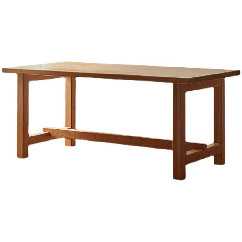

CX solid wood dining table, household workbench rectangular dining table and chair combination all solid wood