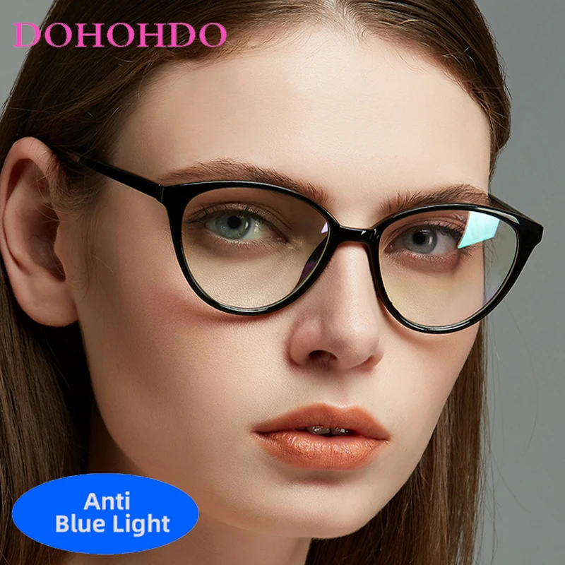 

Vintage Classic Design Small Cat Eye Optical Blue Light Blocking Glasses For Women Men Compute Play Games Eye Protection Eyewear