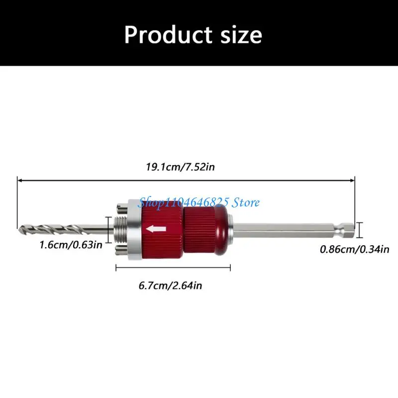 Durable Quick Release Arbor Suitable For Hole Cutters Ensures Rapid Debris Extraction In Tight Spaces Metalworking Job