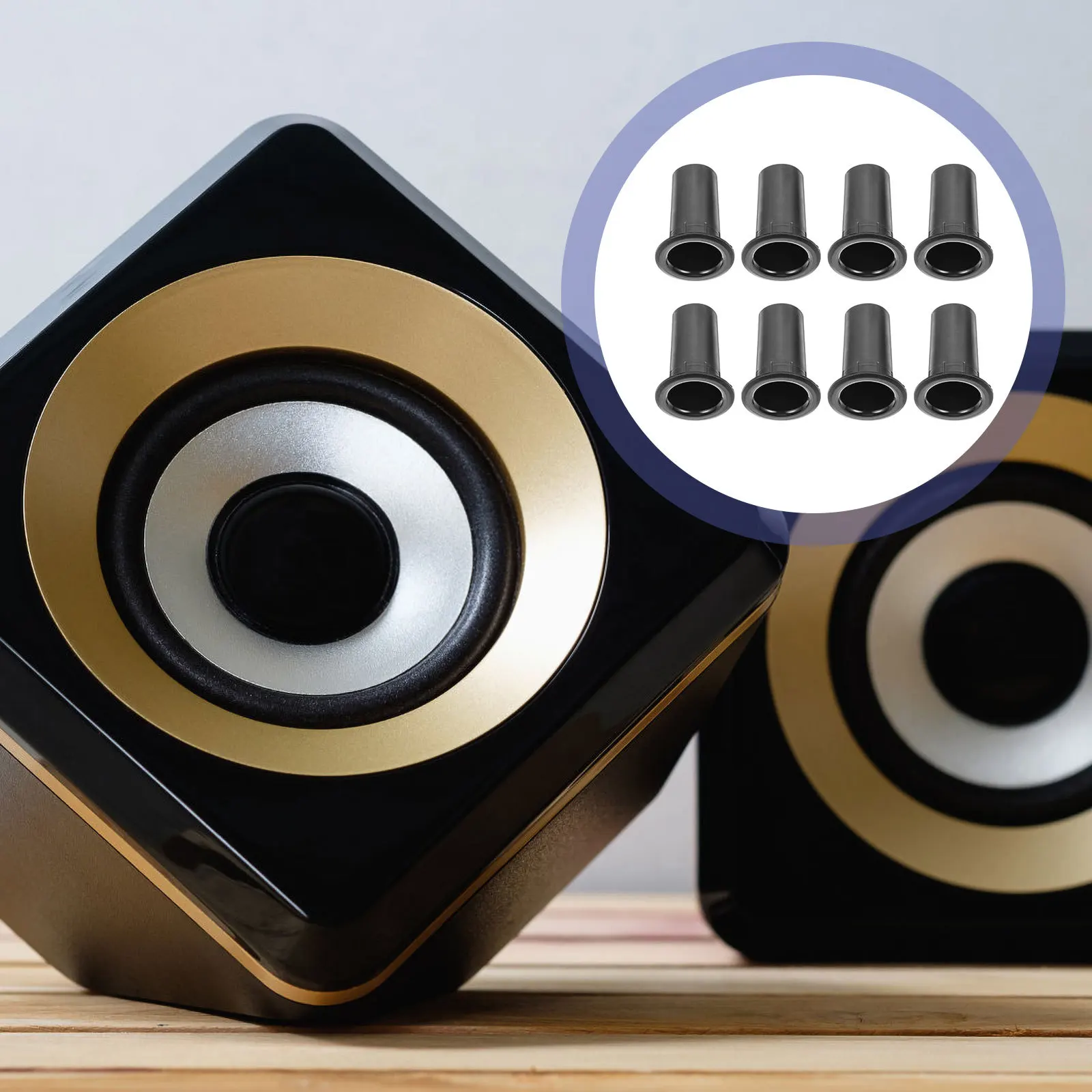

8Pcs ABS Bass Reflex Tube Speaker Port Pipe for Subwoofer Box Low Distortion High Performance Audio Cabinet Upgrade Part