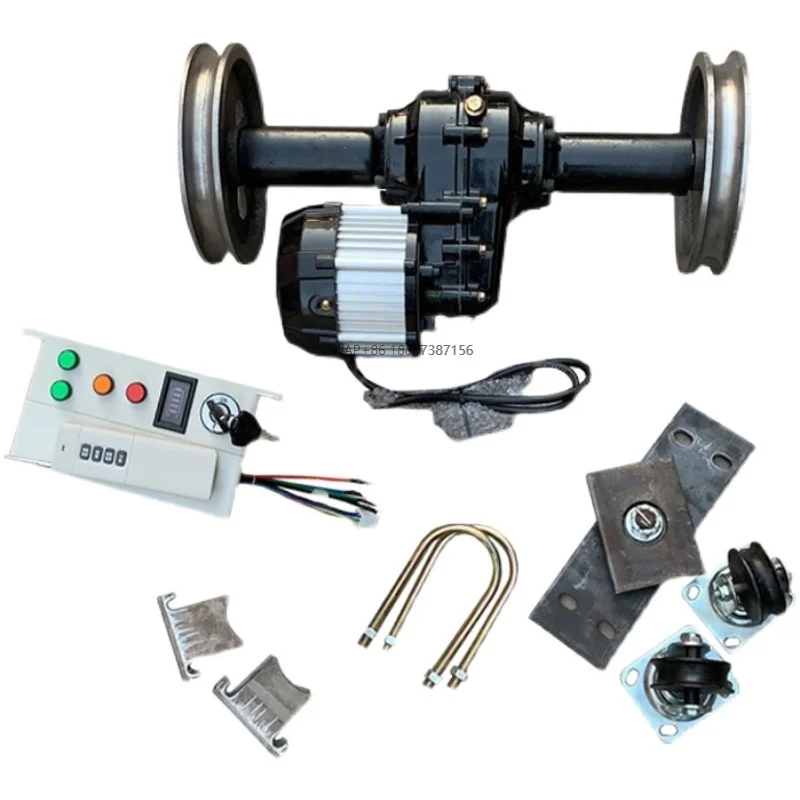 

Высококачественная задняя ось для электрического рельсового транспорта 48В 500Вт 650Вт с беспроводным дистанционным управлением для овощных теплиц