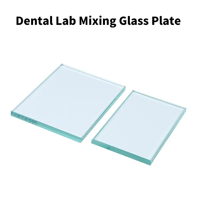 

1pcs Dental Glass Mixing Tray 8mm Glass Ionic Cement Mixing Plate Edge Grinding Smooth Non-stinging Dental Glass Mixing Plate