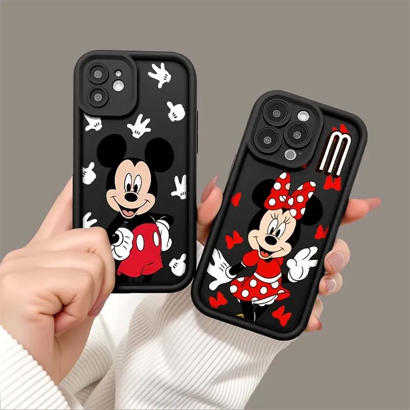 Cute MickeyS MinnieS Couple Phone Case for Samsung S26 S25 S24 S23 S22 S21 S20 F06 M16 Note 20 FE Plus Ultra 4G 5G Soft Cover