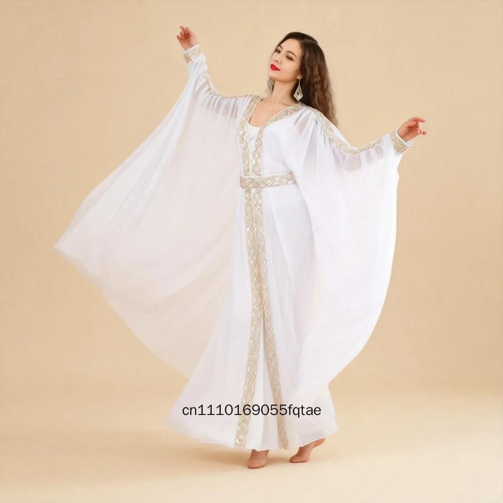 2026 Funkelndes Pailletten-Dabke-Bauchtanzkostüm für Damen, orientalisches Volkstanz-Outfit, Bühnenkostüm für Gruppenwettbewerbe und Auftritte – Detail 2