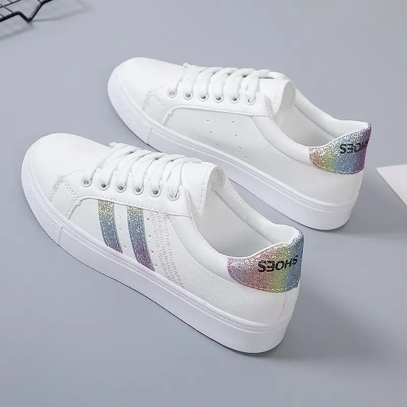 Zapatillas de deporte informales con plataforma para mujer, zapatos de tenis con cordones, talla grande, Verano sneakers women