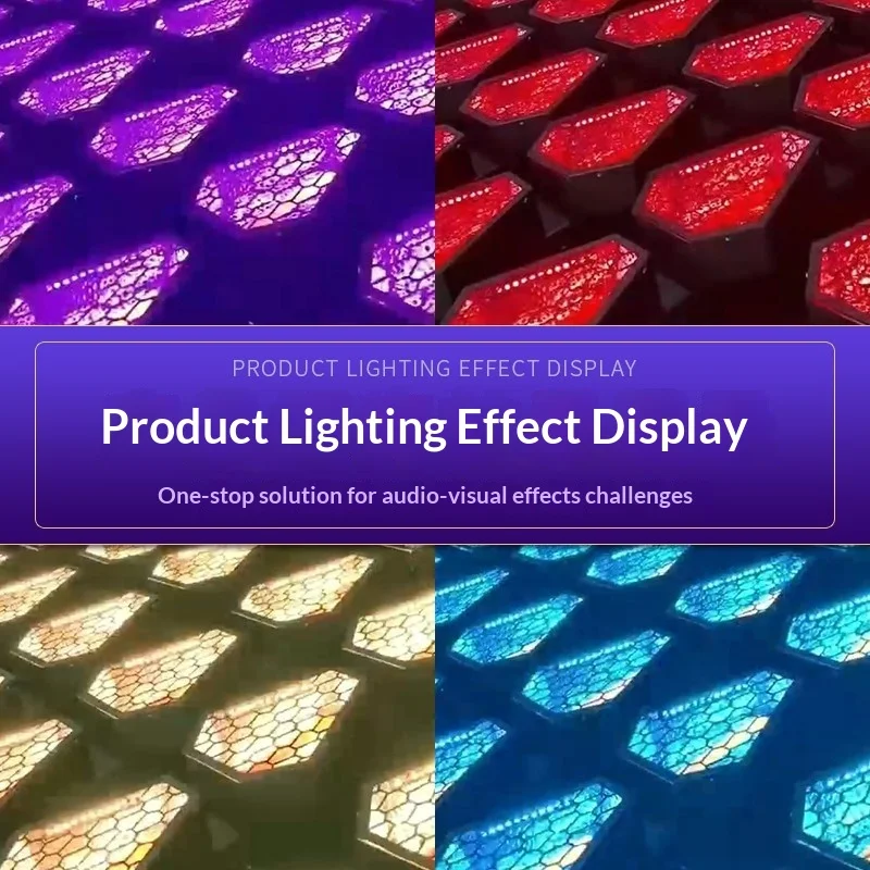 Factory-Wholesale Four-Leaf Long-Strip Retro LED Color-Changing Backlit Lamps For Outdoor Livestream Rooms Bars Stage Lighting