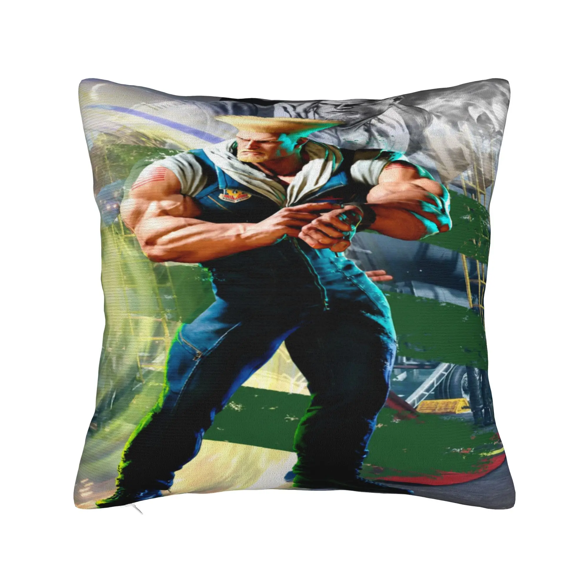 Stylish Car  Streets Fighters Decor Pillowcases Accessories  Pillow Covers Zippered Multi-Size