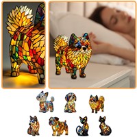 Creative Vintage Animal Home Night Tabletop Light Cute Pet Themed LED Table Lamp Unique Bedroom Night Light Home Decoration Gift