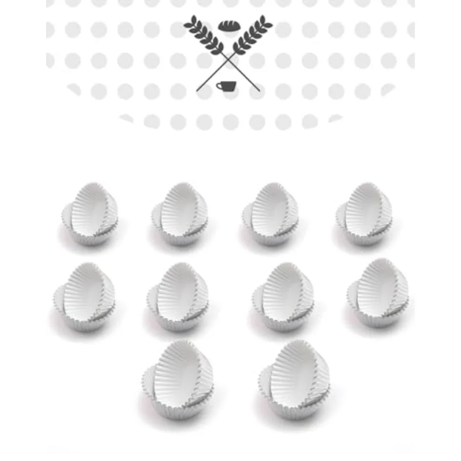 Foil Cupcake Liners, 300 Count, Standard Size, Silver