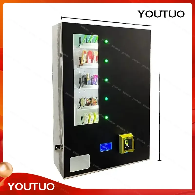 Small Metal Wall Mounted Vending Machine for Sanitary Pads Snacks Candy Electronic Quick Payment Compact Size
