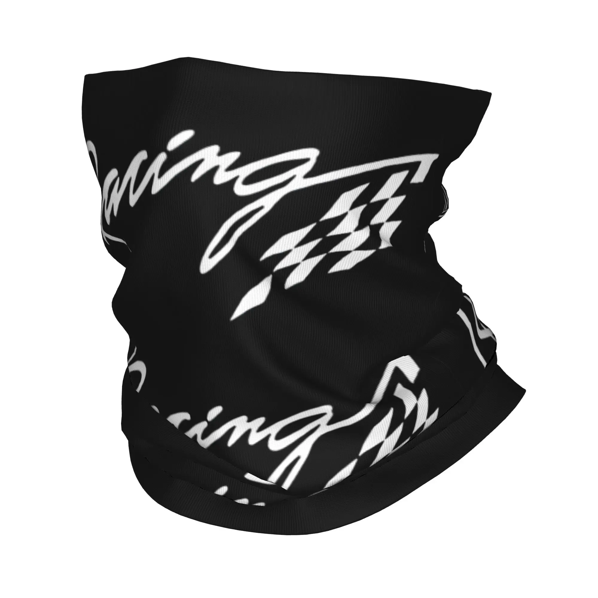 Custom Racing Speed Race Motor Bandana Neck Warmer Women Men Winter Ski Tube Scarf Gaiter Motion  Face Cover