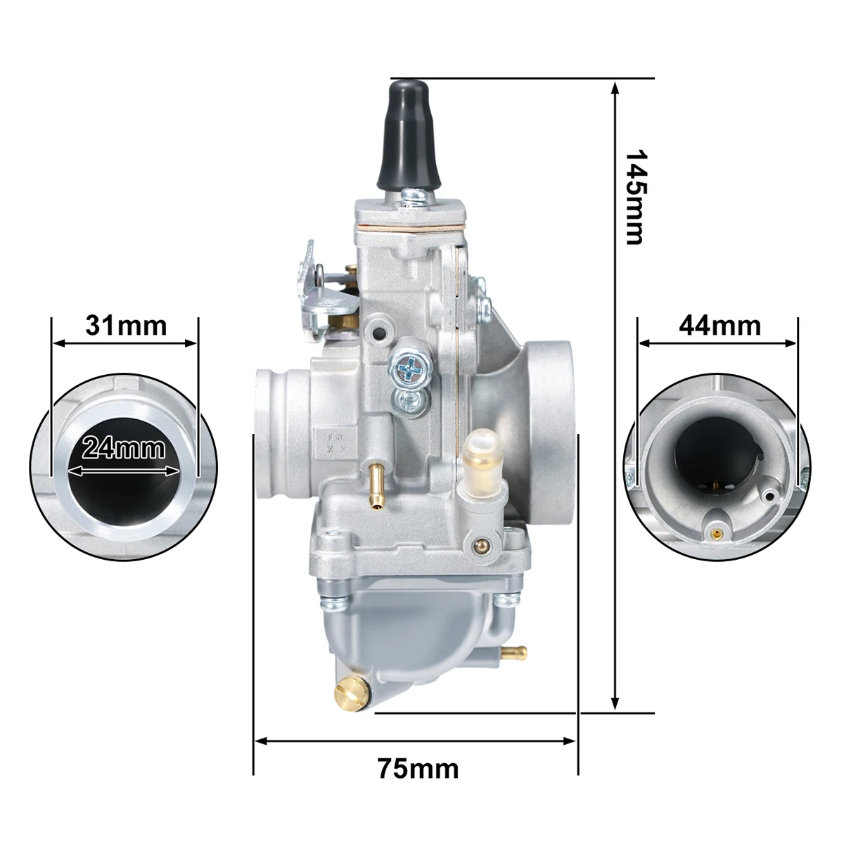 ZSDTRP Mikuni 24mm TM Flat Slide Series Carburetor TM24-4/401-0019404