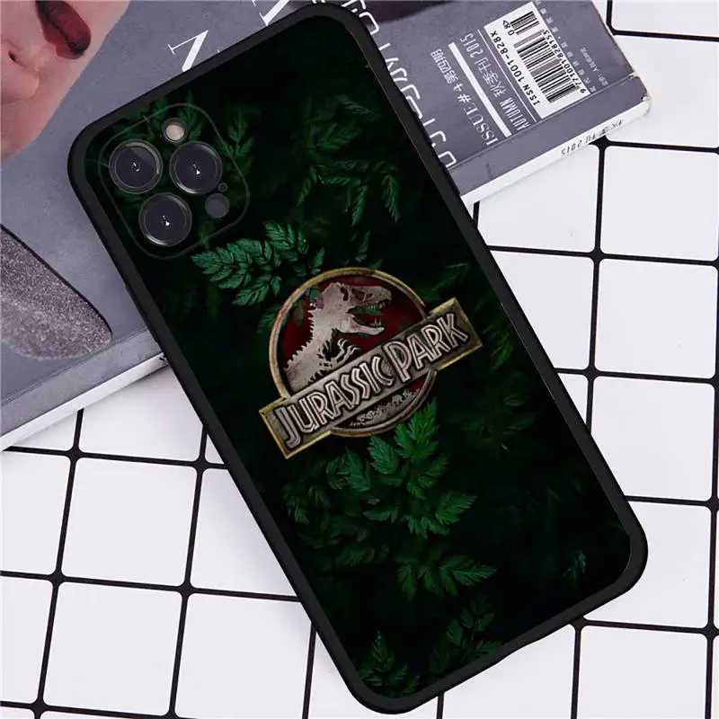 Jurassic Park Dinosaur Phone Case For iPhone 14 11 12 13 Mini Pro Max 8 7 6 6S Plus X SE 2020 XR XS Funda Case