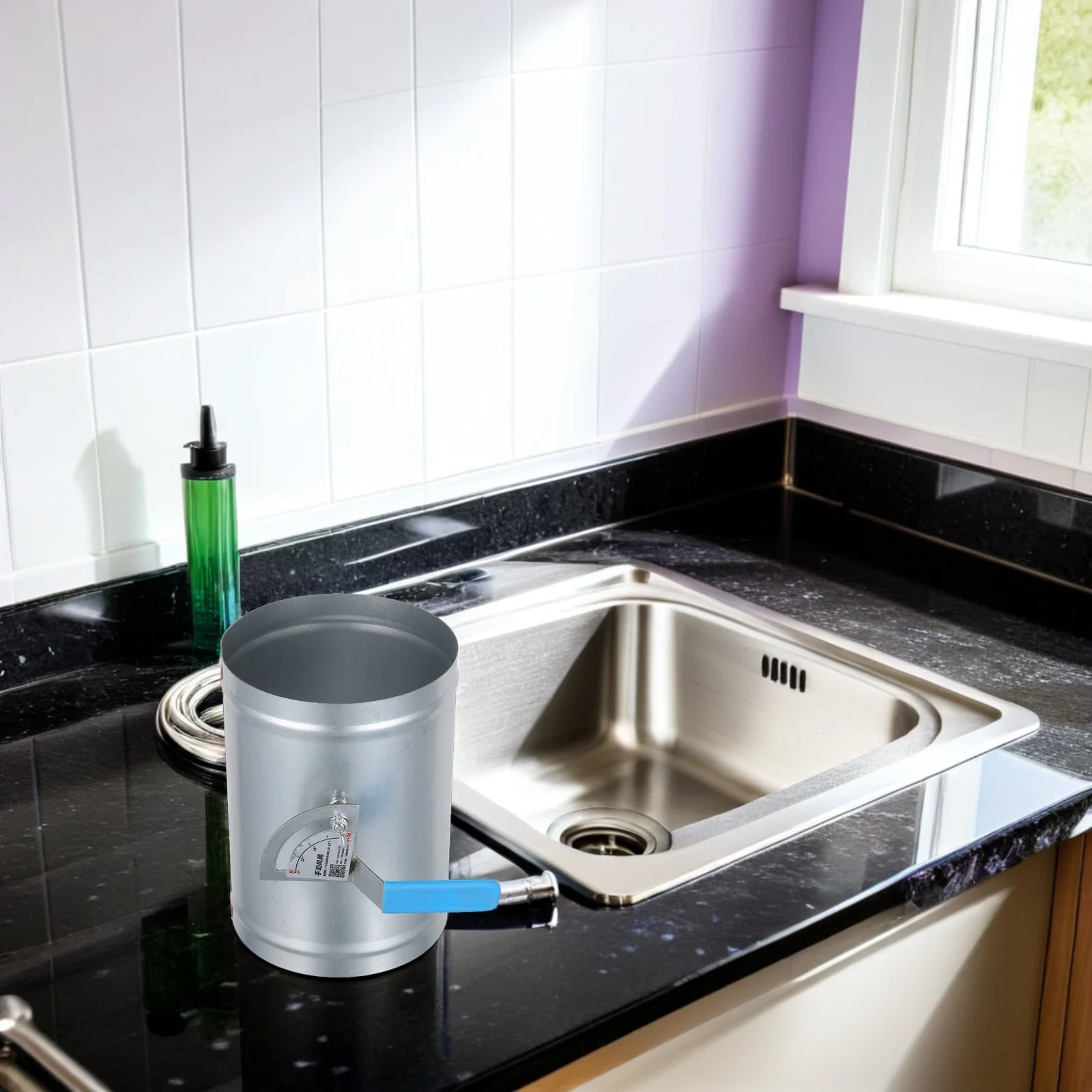 

Air Duct Damper Stainless Steel Manual Flow Control Valve For Hvac Fireplace Ventilation Systems Ducting Regulating Valve