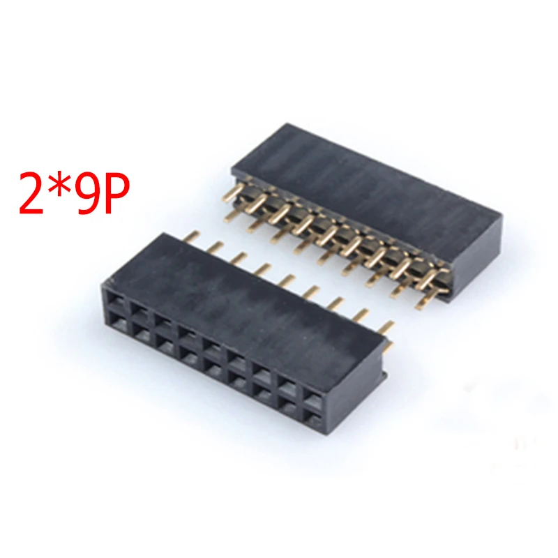 

100PCS Pitch 2.54MM 2*9P 9Pin Double Row Female Connector Socket Board Header Strip Pin For Arduino