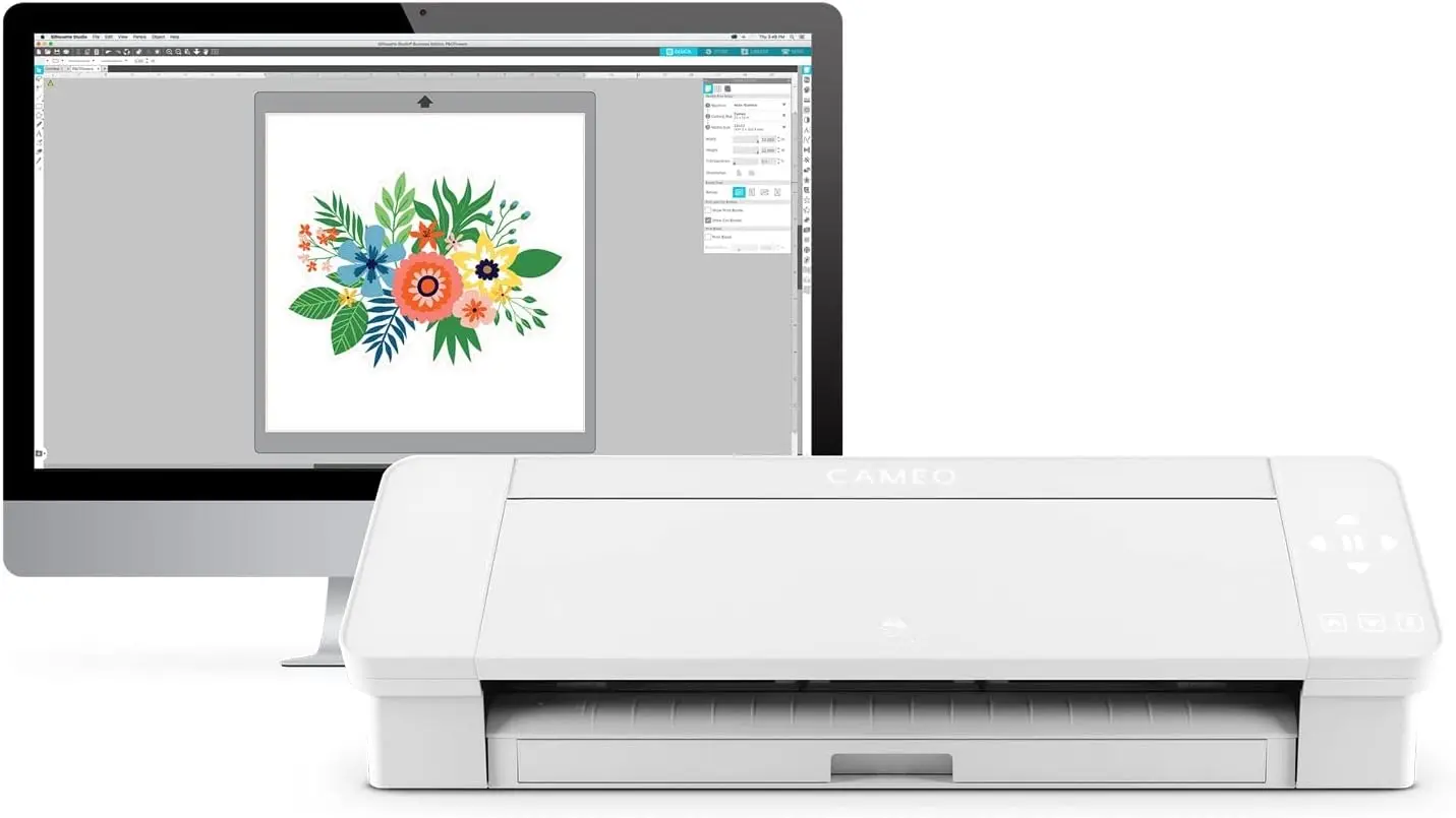 15-Zoll-Version – 15-Zoll-Schneidematte, Netzkabel, integrierter Rollenzuführer, Silhouette Studio-Software