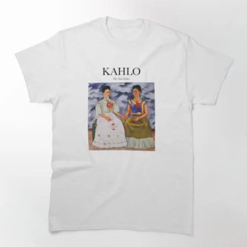 T-shirt personalizzata Polarshe The Two Fridas T-shirt grafica Kahlo 100% top di qualità premium per le donne T-shirt casual a maniche corte