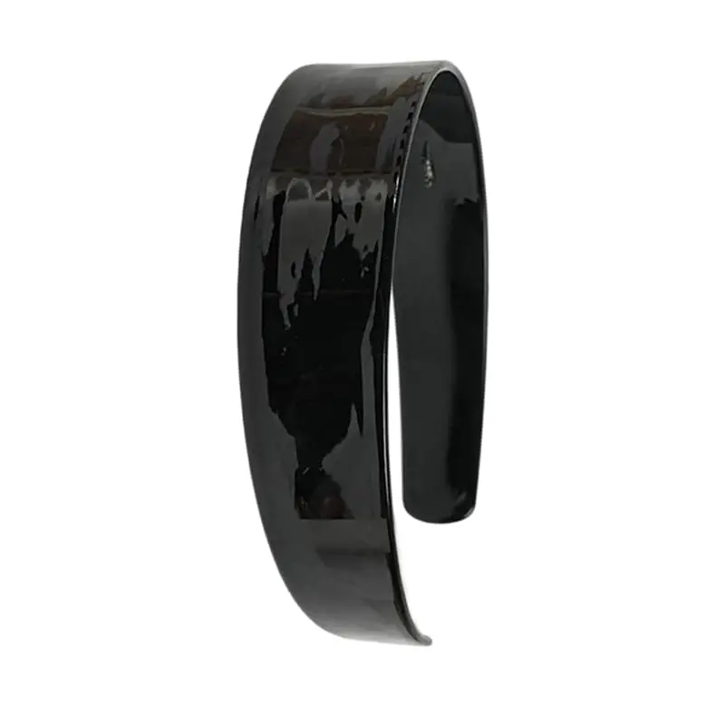 Dickes Schildpatt-Stirnband mit Zähnen für Frauen 1,5 Zoll Rutschfest Vielseitig Breites Retro-Acetat-Kunststoff-Stirnband – Detail 8