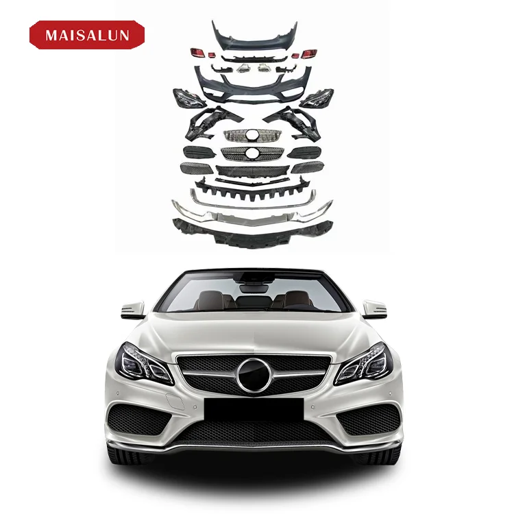 

PP Material Body Kit for Benz E-Class Coupe W207 Upgrade LCI E63 Car Front Rear Bumper With Headlights Taillights Car Bumper